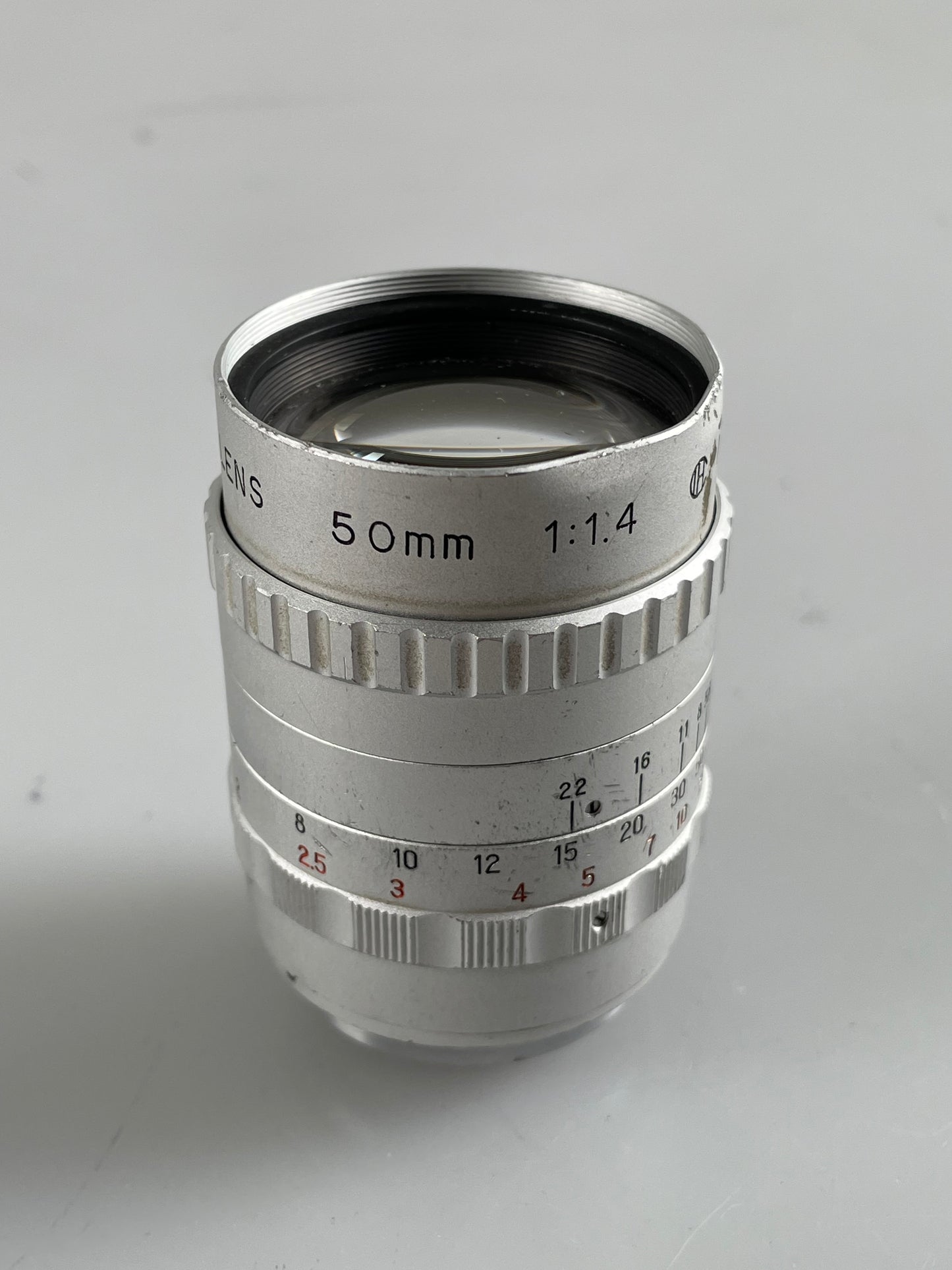 Soligor Television Lens 50mm f1.4 C Mount Cine Lens