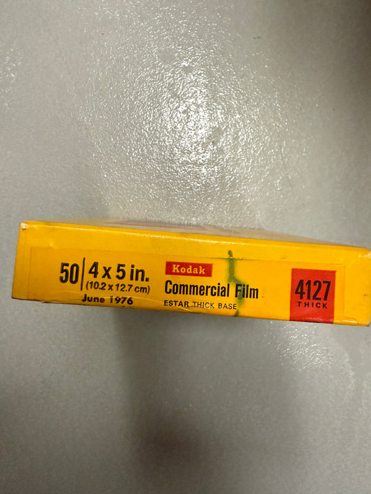 Expired 4x5 KODAK Commercial Large Format Film 50 Sheets 4127