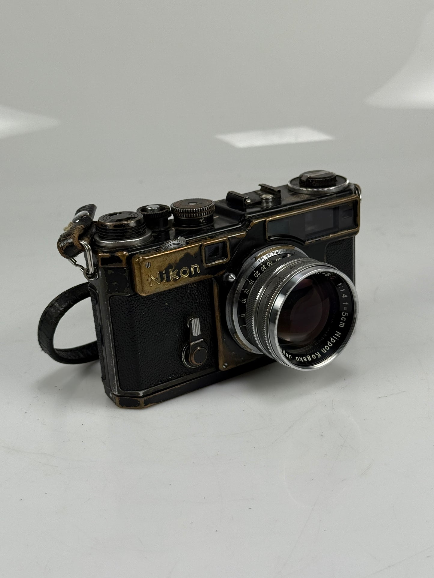 Nikon SP Black paint Rangefinder Camera body with 5cm 50mm f1.4 lens