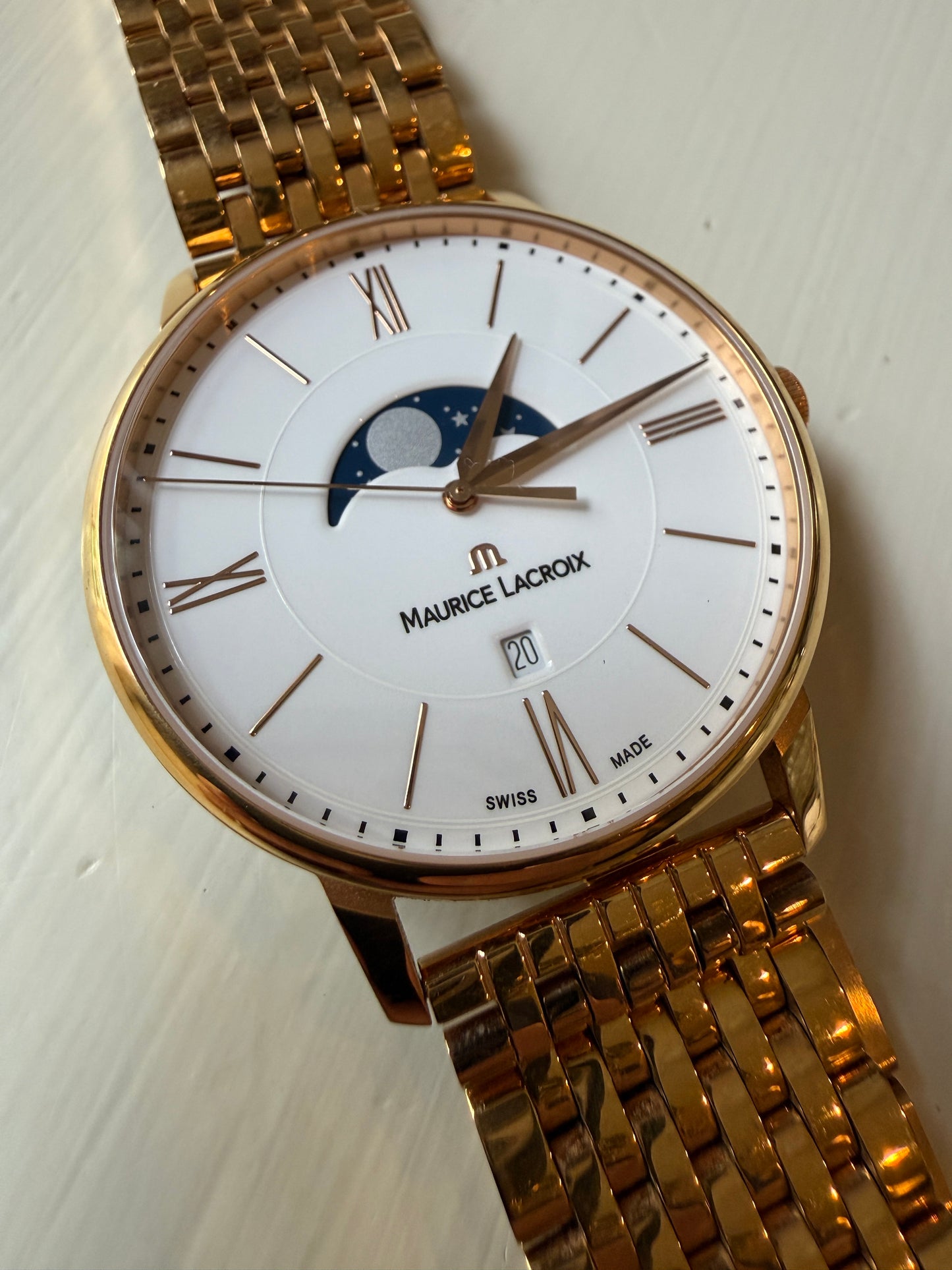 MAURICE LACROIX Eliros 40mm Moonphase Gold Tone