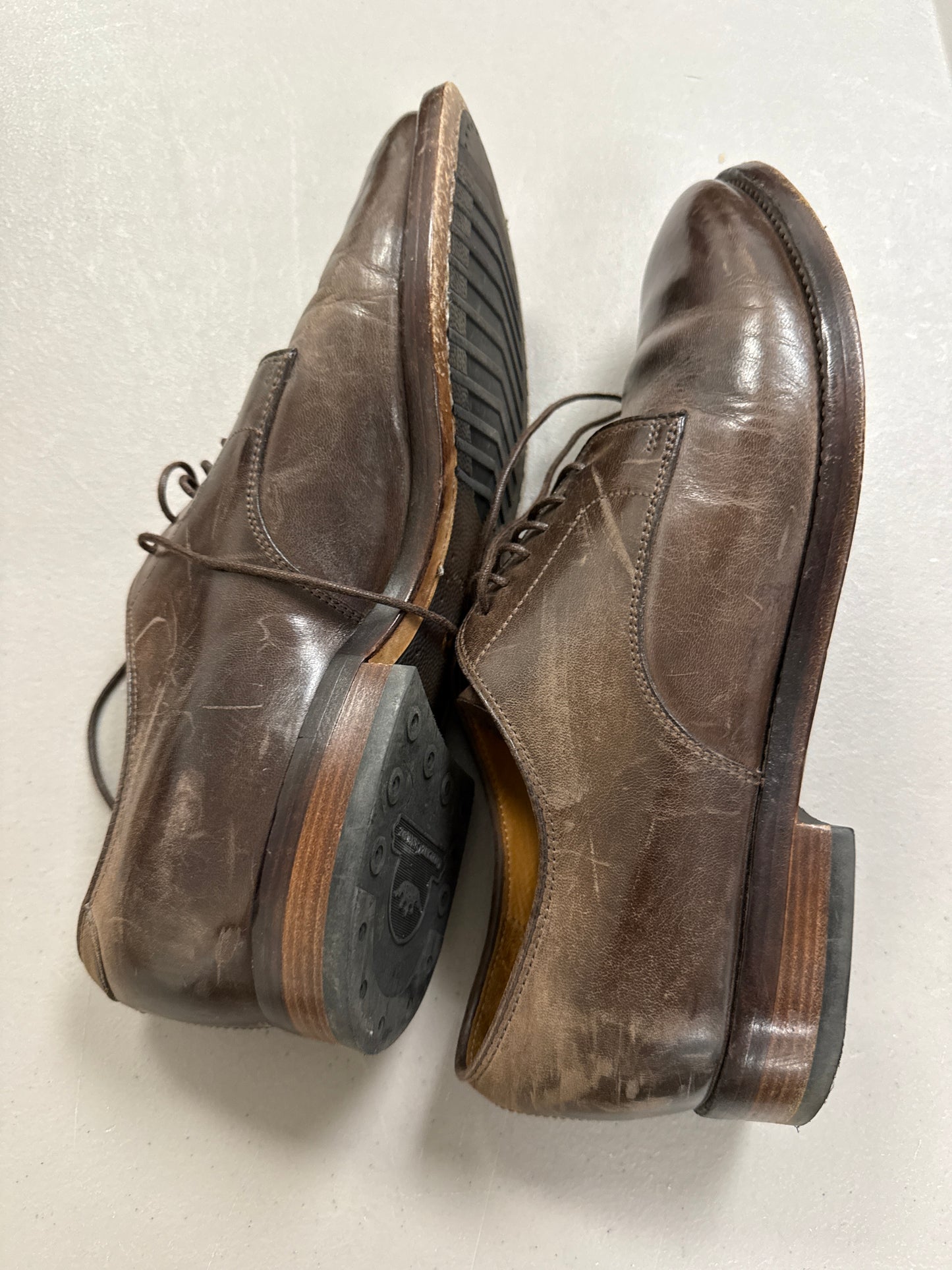 OFFICINE CREATIVE Size 42 Brown Leather Oxford Shoes