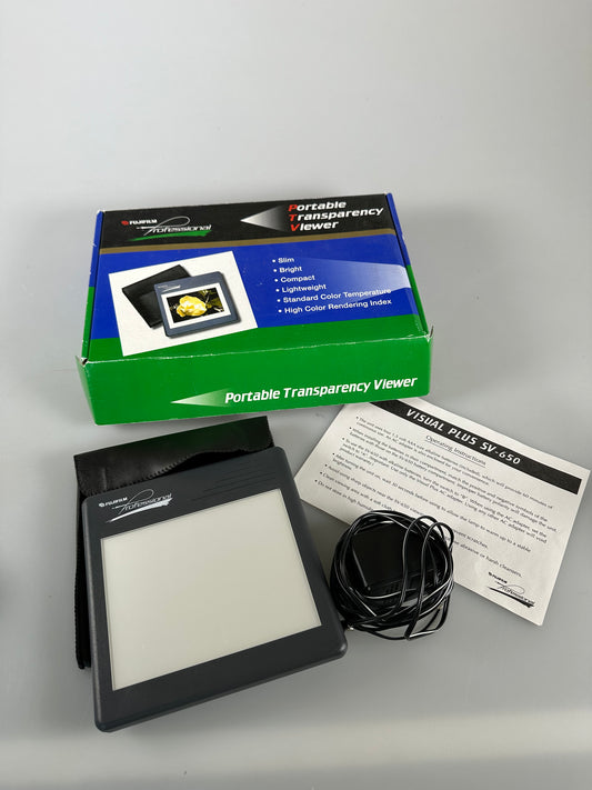 Fuji fujifilm Visual Plus SV-650 portable transparency viewer (film negatives slides)