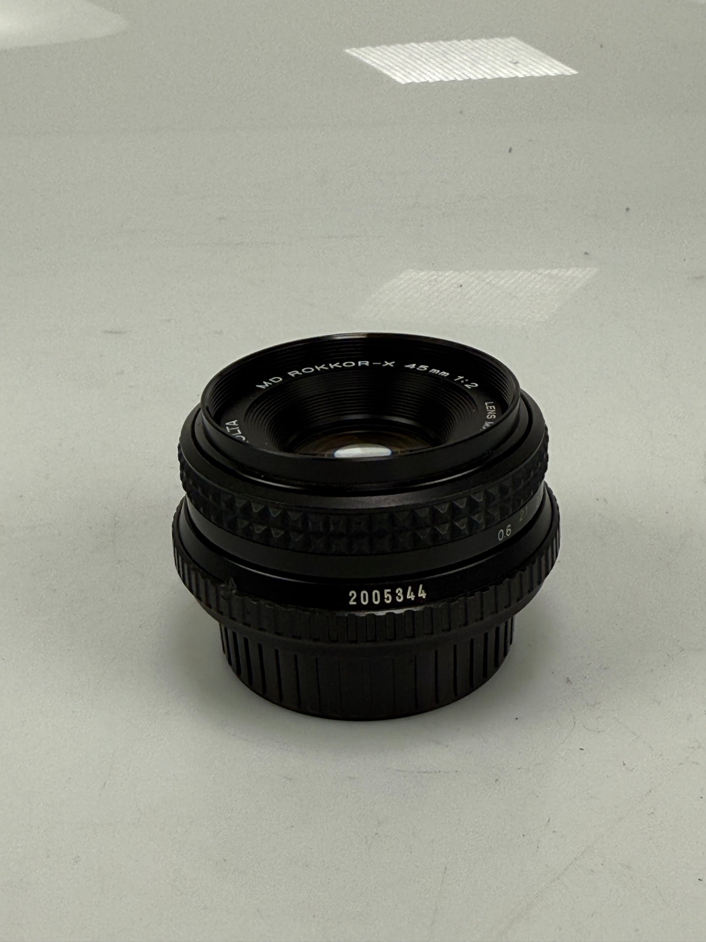 Minolta MD Rokkor-X 45mm f2 Prime lens
