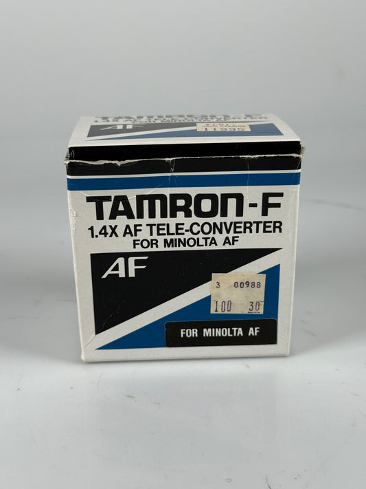 Tamron F AF 1.4x Tele-Converter M-AF MC4 Teleconverter For Minolta AF