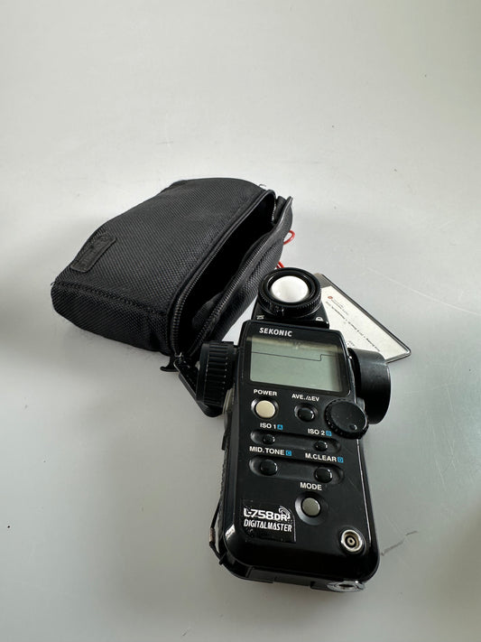 Sekonic L-758DR Digitalmaster Light Meter with RT-32FCC Module and Case