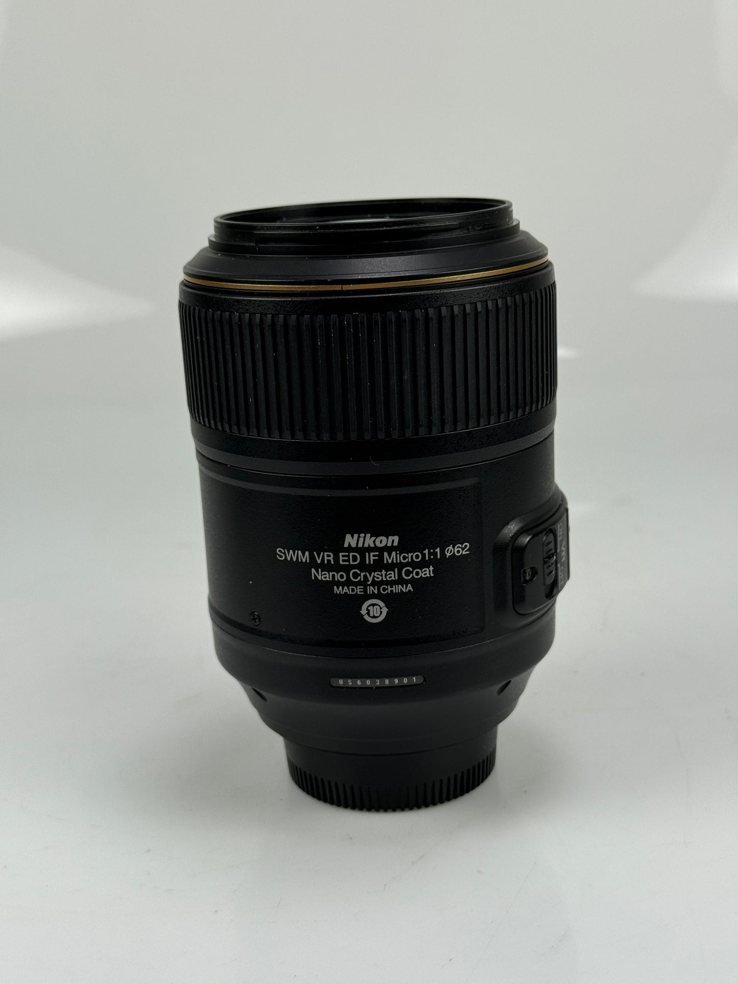 Nikon Nikkor AF-S 105mm f2.8 G VR Micro IF ED Lens AFS