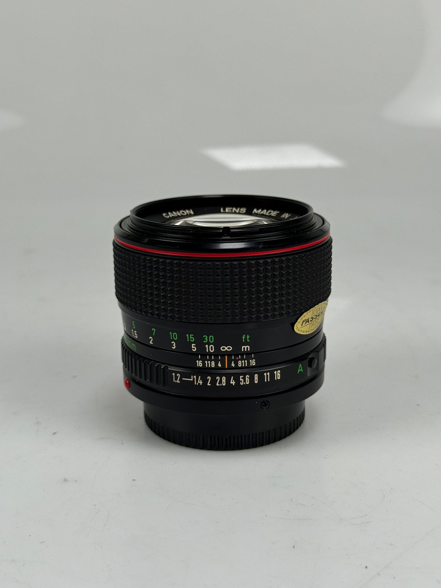 Canon FD L 50mm f1.2 Lens