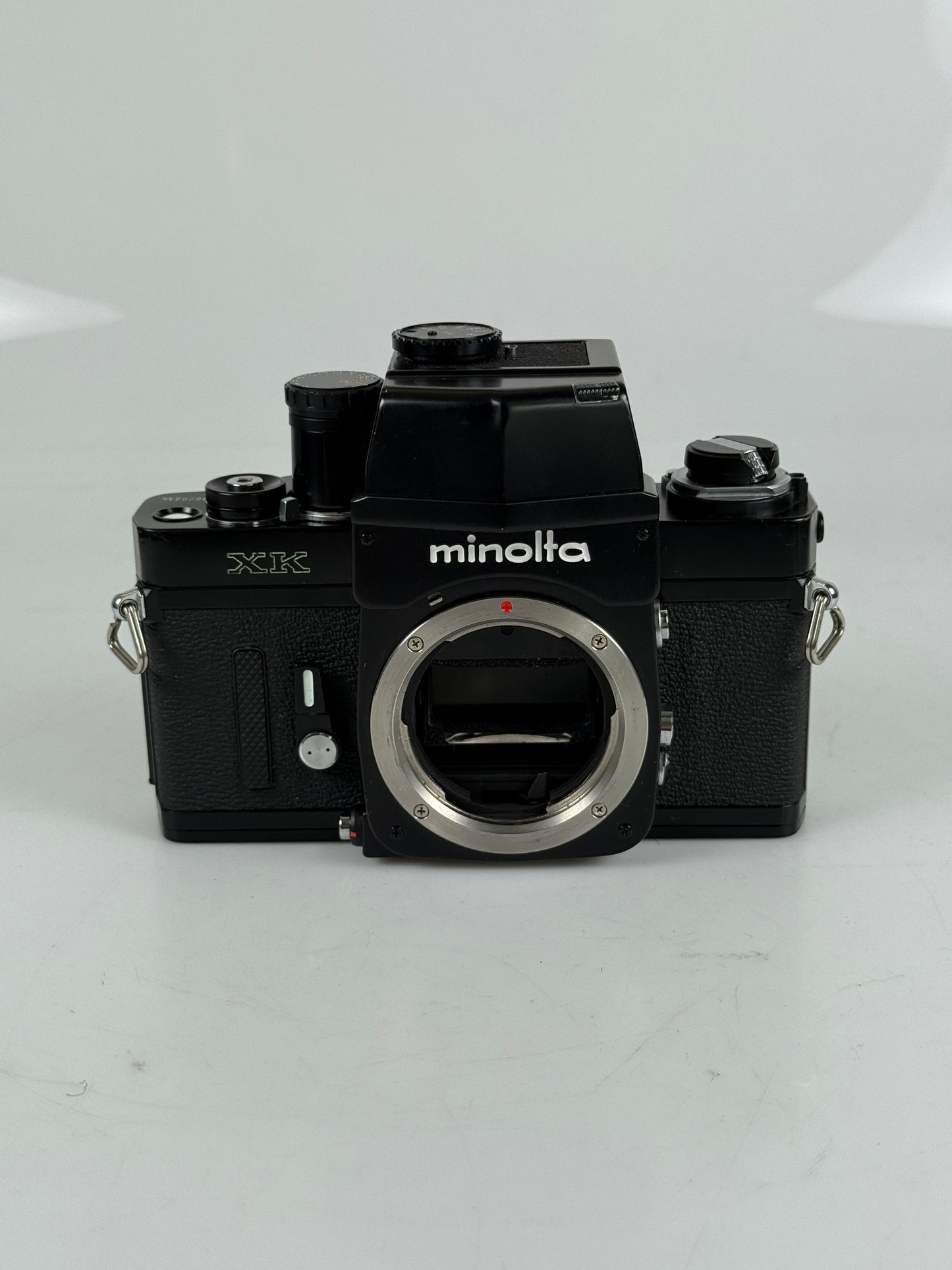 Minolta XK 35mm film Camera body Black w/ AE meter finder