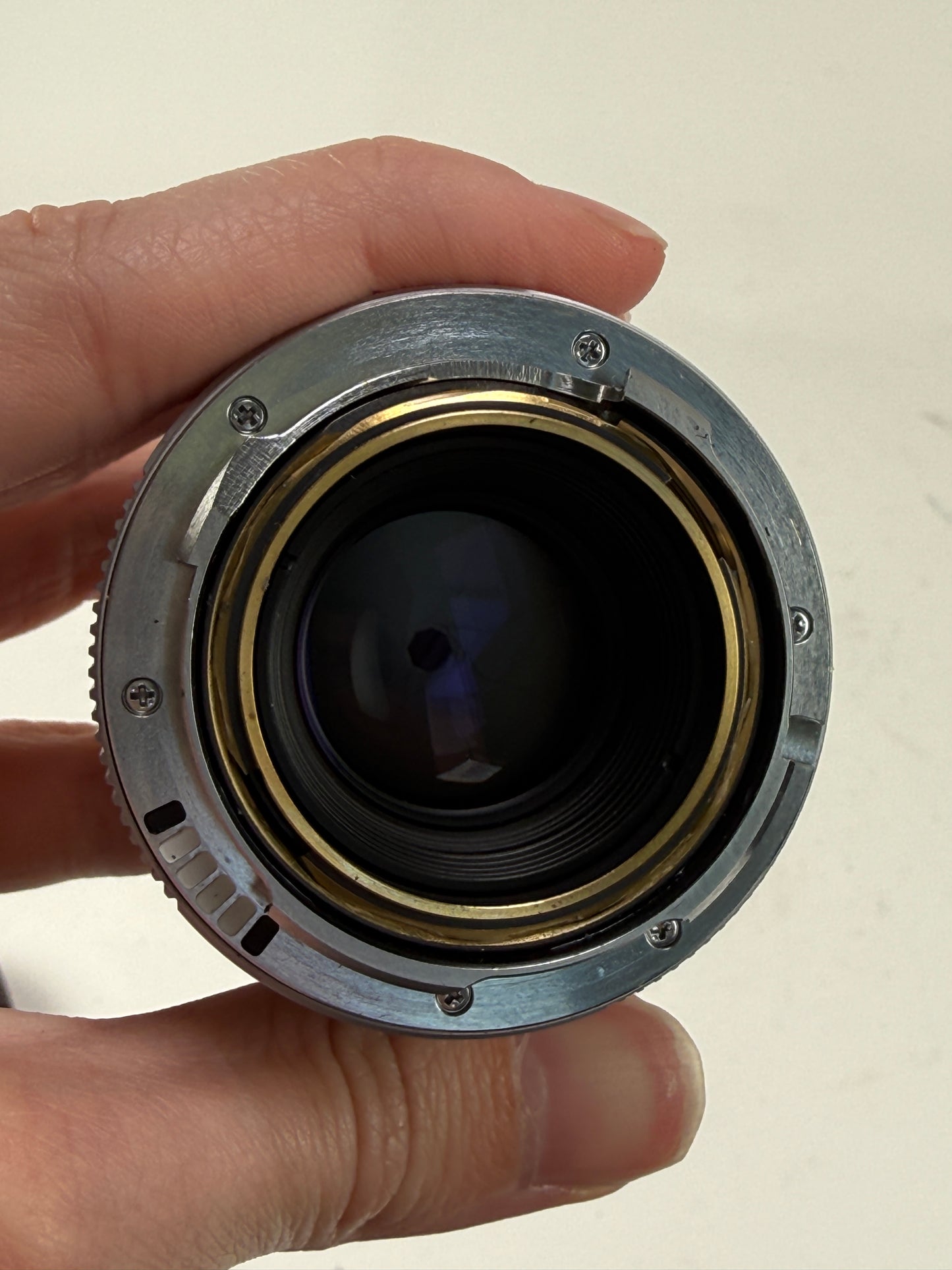 LEICA LEITZ SUMMICRON-M 50MM F2 BRASS BODY SILVER CHROME 11825 M LENS