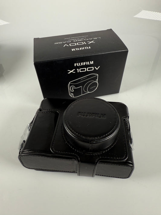 Genuine Fujifilm X100V Camera Original Leather Black Case