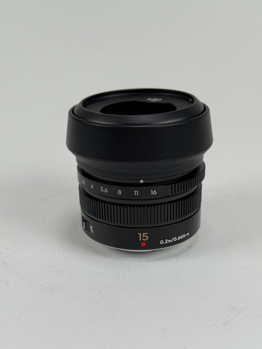 Panasonic Leica DJI 15mm f/1.7 Lens for 3/4 Micro Four Thirds Mount Cameras