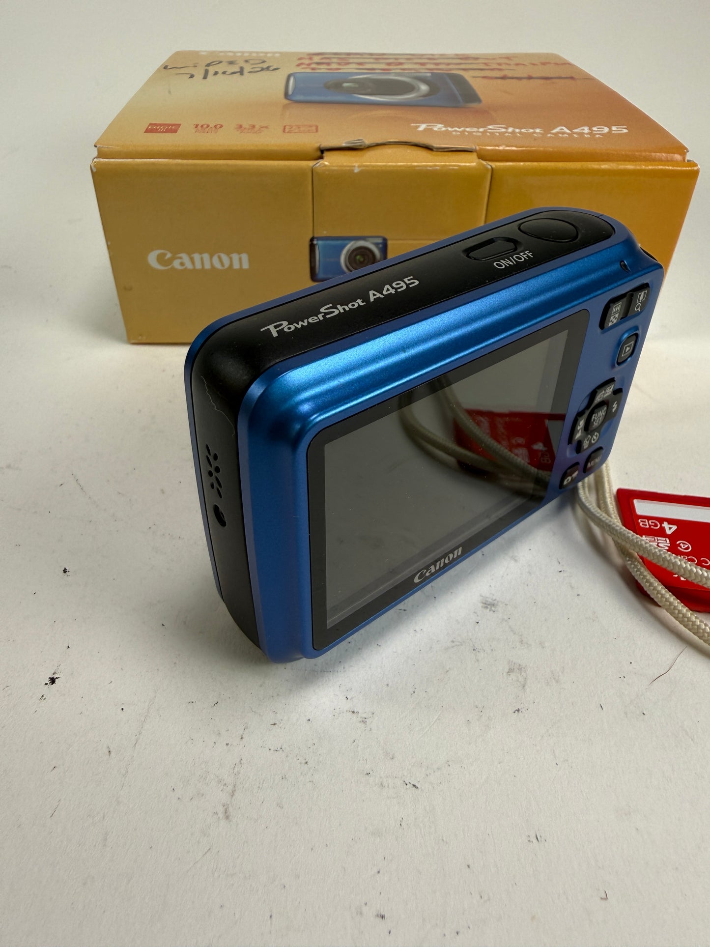 Canon PowerShot A495 10.0MP Digital Camera Blue