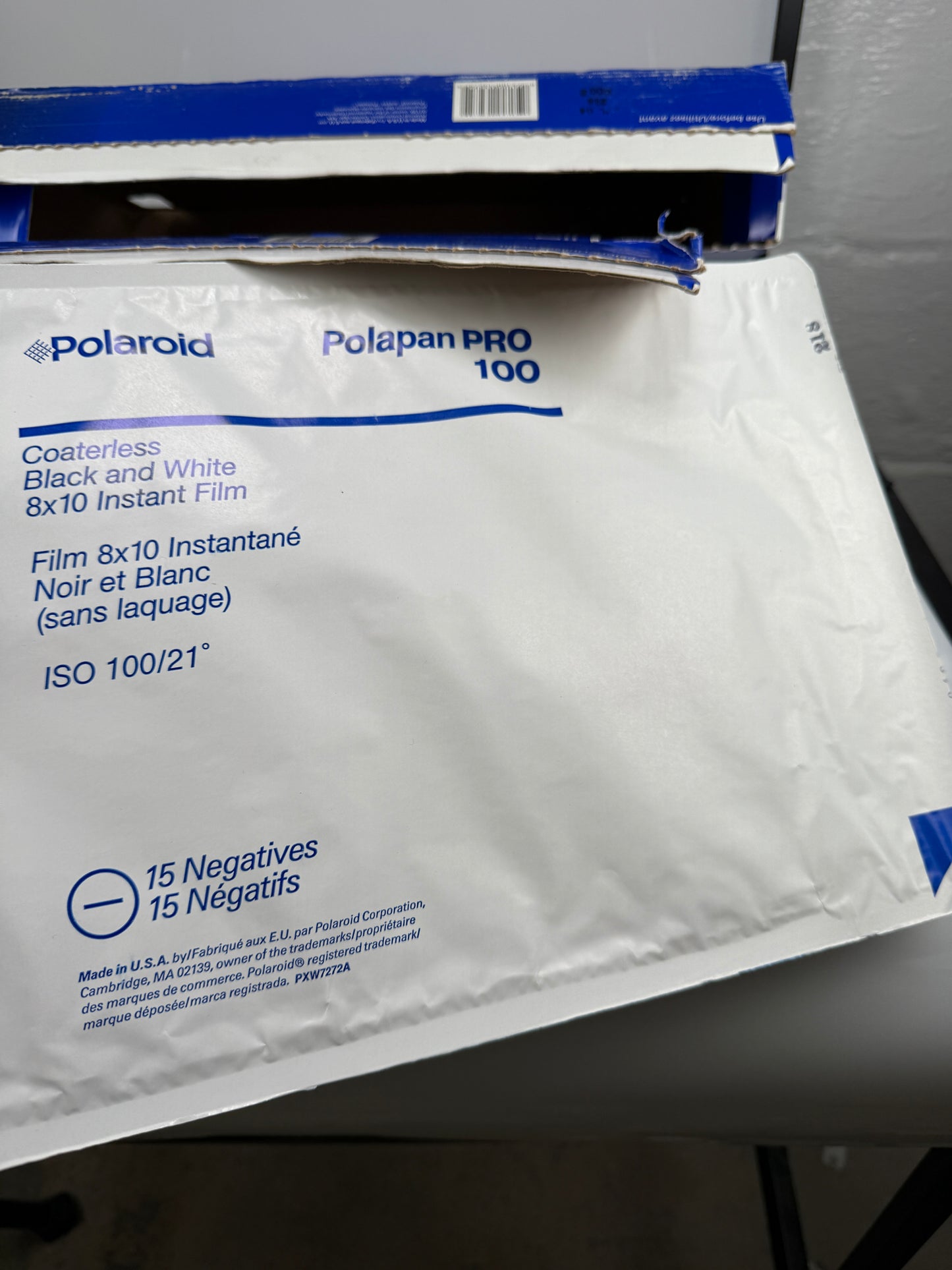 Polaroid 804 8X10 instant polapan film expired B&W 23 sheets