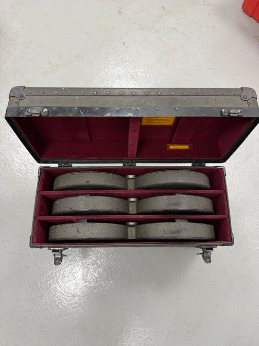 Bach Auricon Hollywood Berndt-Bach 16mm Film Cassette Magazine set of 3 with case