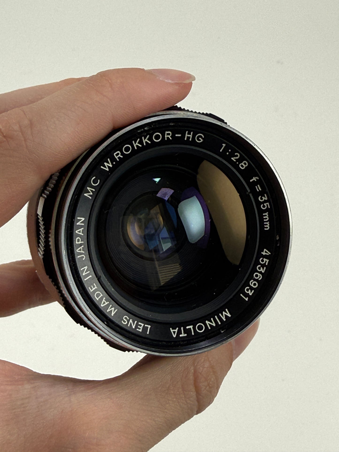 Minolta 35mm f2.8 MC W Rokkor-HG Lens 35/2.8