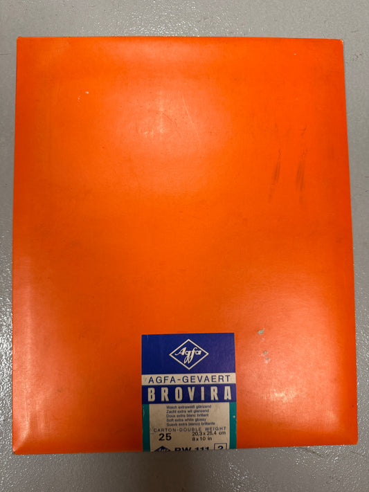 Agfa Brovira Photo Paper 25 Sheets 8x10 inch BW 111 2