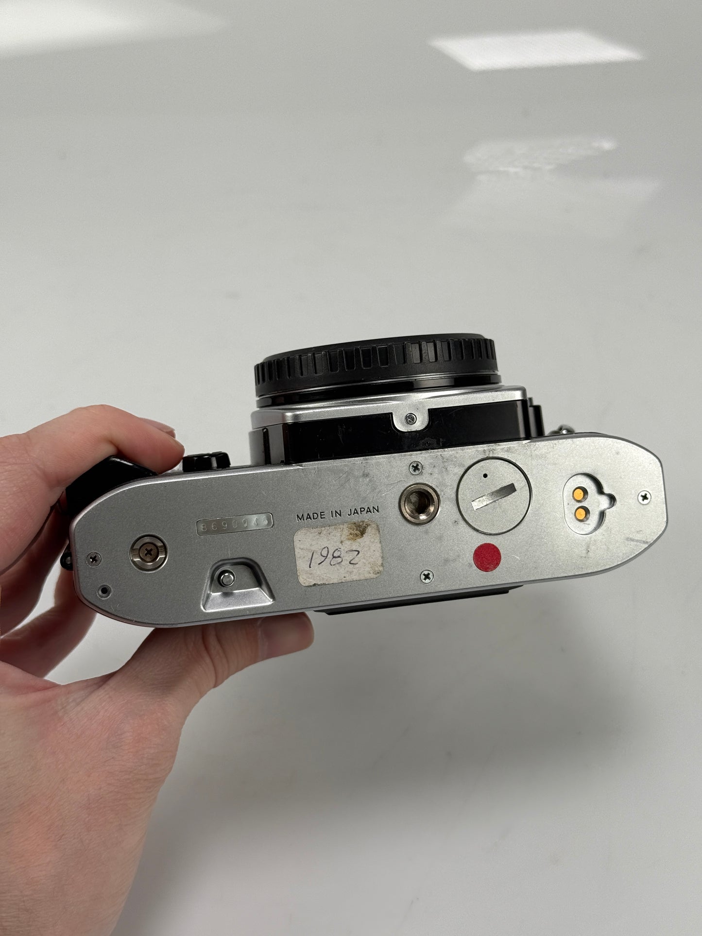 Nikon FG SLR Film Camera Body Chrome with grip