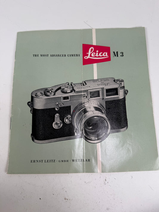 Vintage Leica M3 Rangefinder Camera Brochure Advertising Magazines 1954