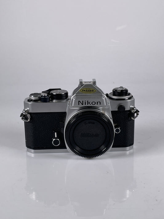 Nikon FE Chrome 35mm SLR Film Camera Body