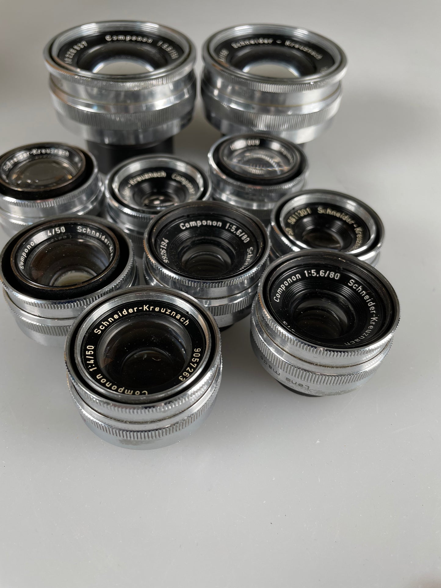 Schneider Optik Kreuznach Componon 50mm 80mm 150mm Lens Lot enlarging