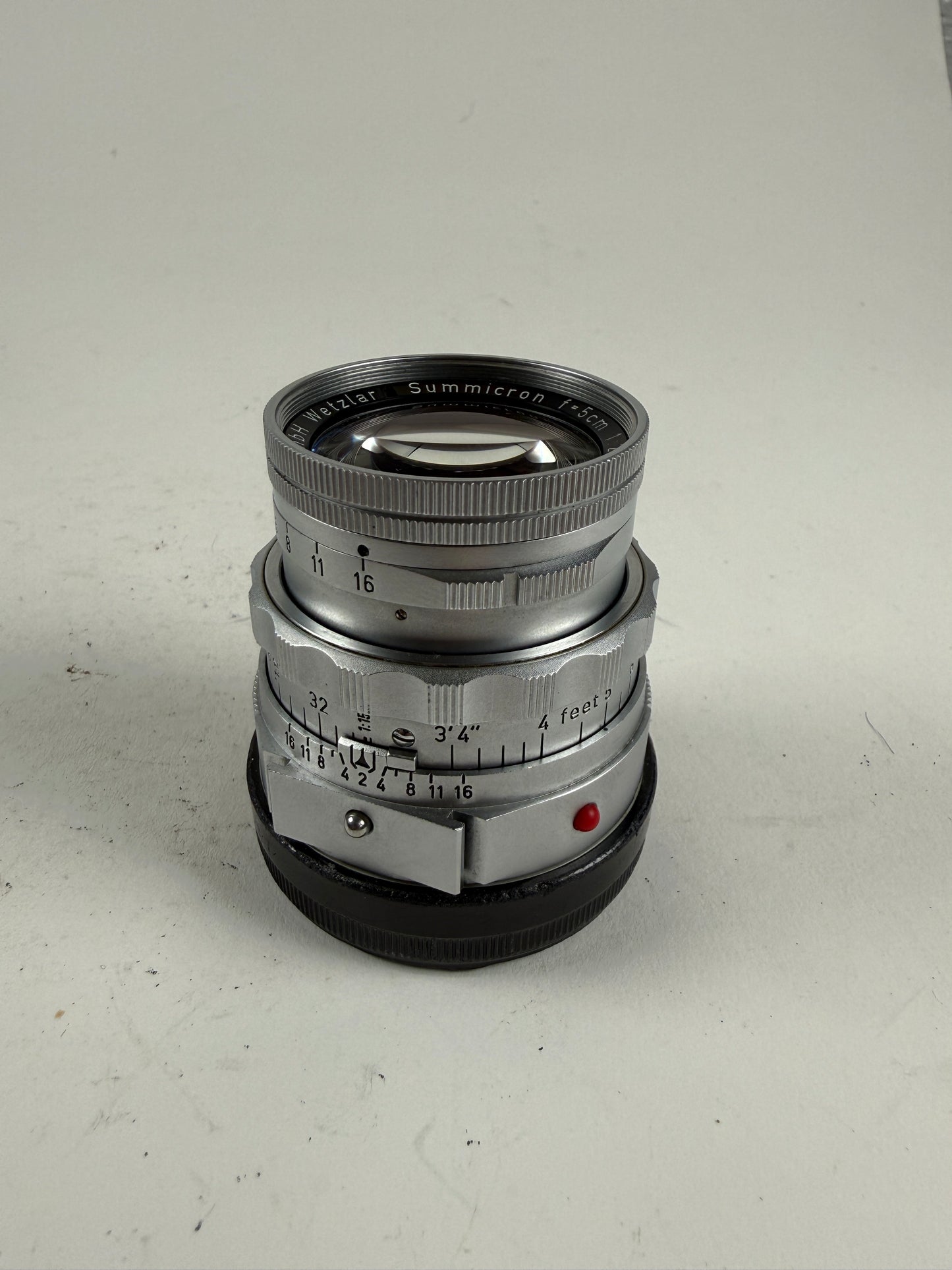 Leica Leitz Wetzlar Summicron-M 50mm F2 Dual Range DR f2 Lens Rigid