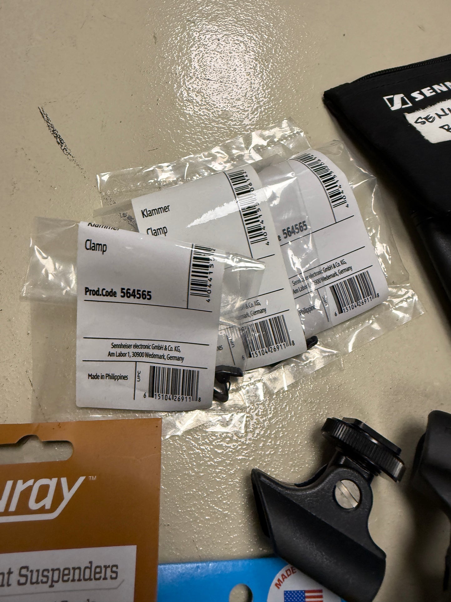 Large lot of Sennheiser, Azden, Audio Technica, Shure, auray microphone accessories