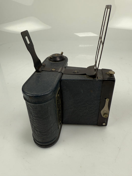 Houghton Ensign Cupid 120 film camera rare Blue Grey