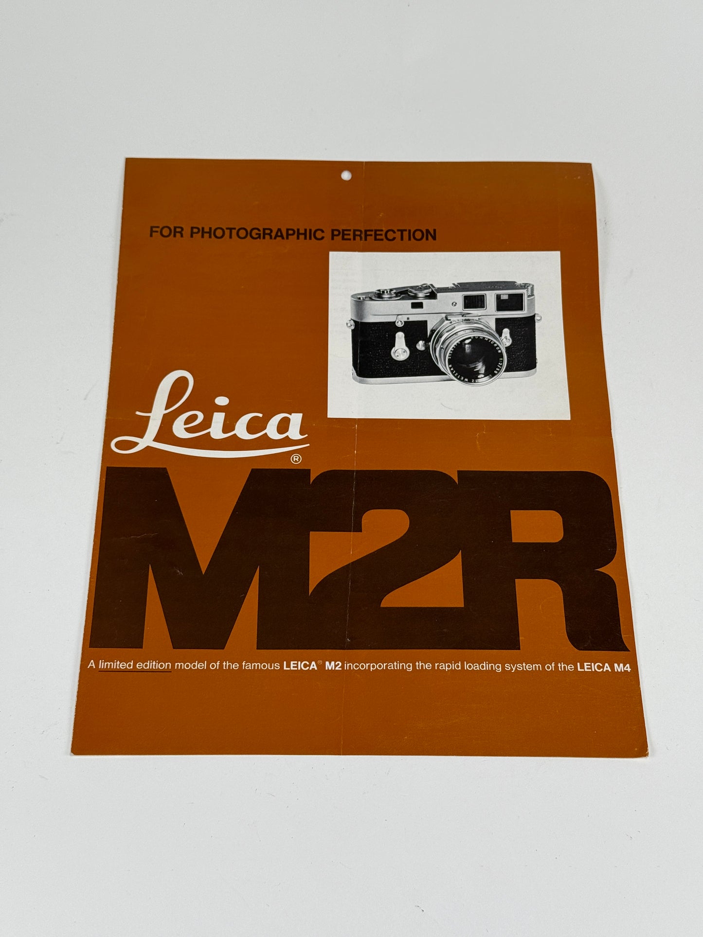 Leica M2R Instruction manual Dealer Handout booklet brochure English