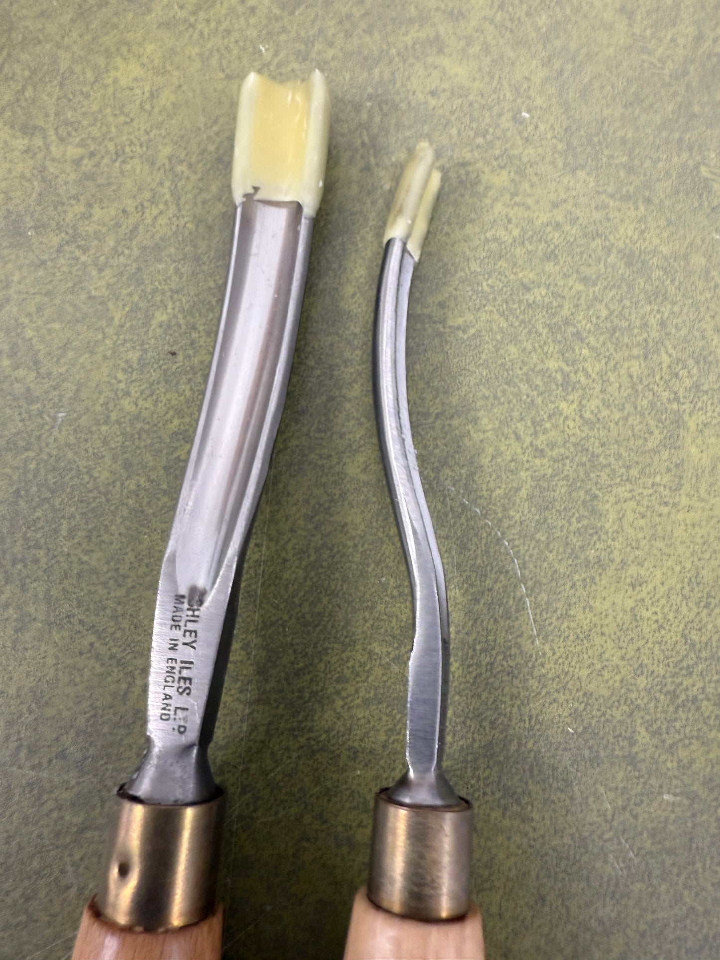 Vintage Ashley Iles Carving Gouge set of 2 No 18 Chisels