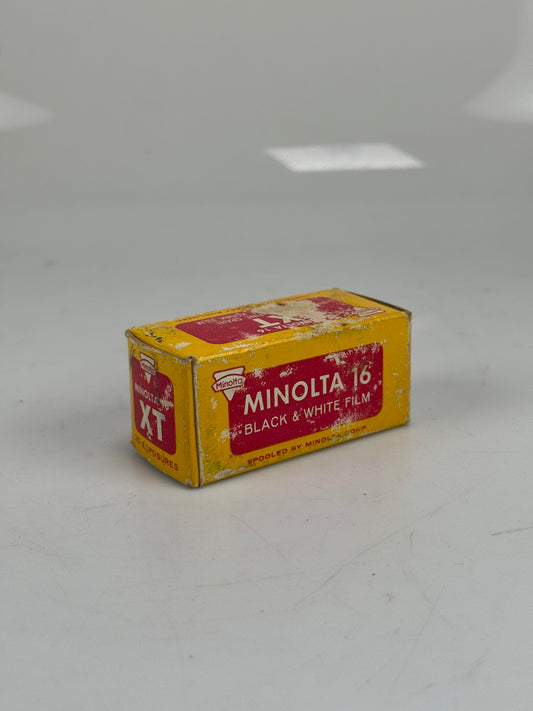 Minolta 16 XT subminiature film B&W RARE 20 exp