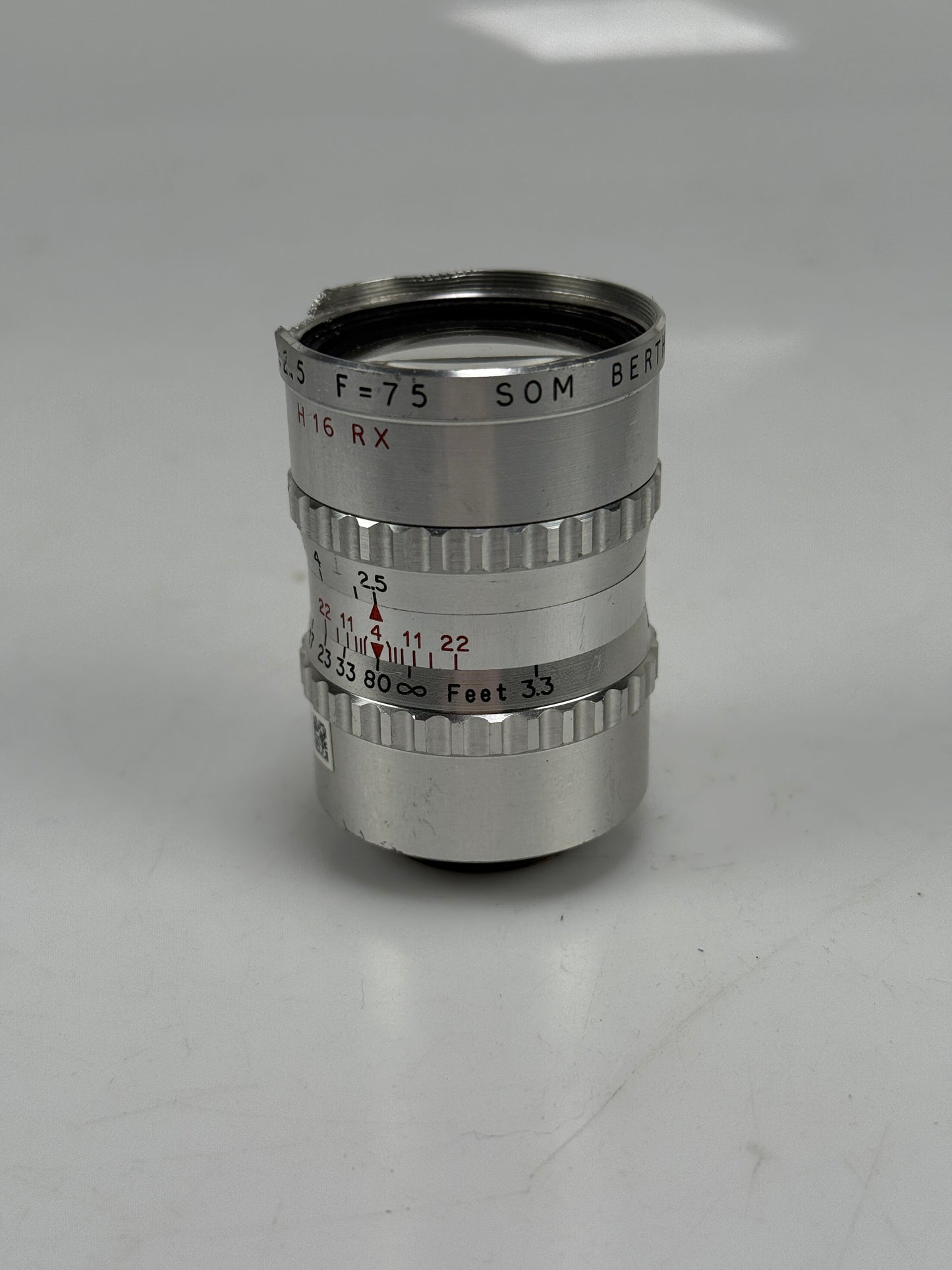 Som Berthiot 75mm f2.5 Tele-Cinor C mount lens
