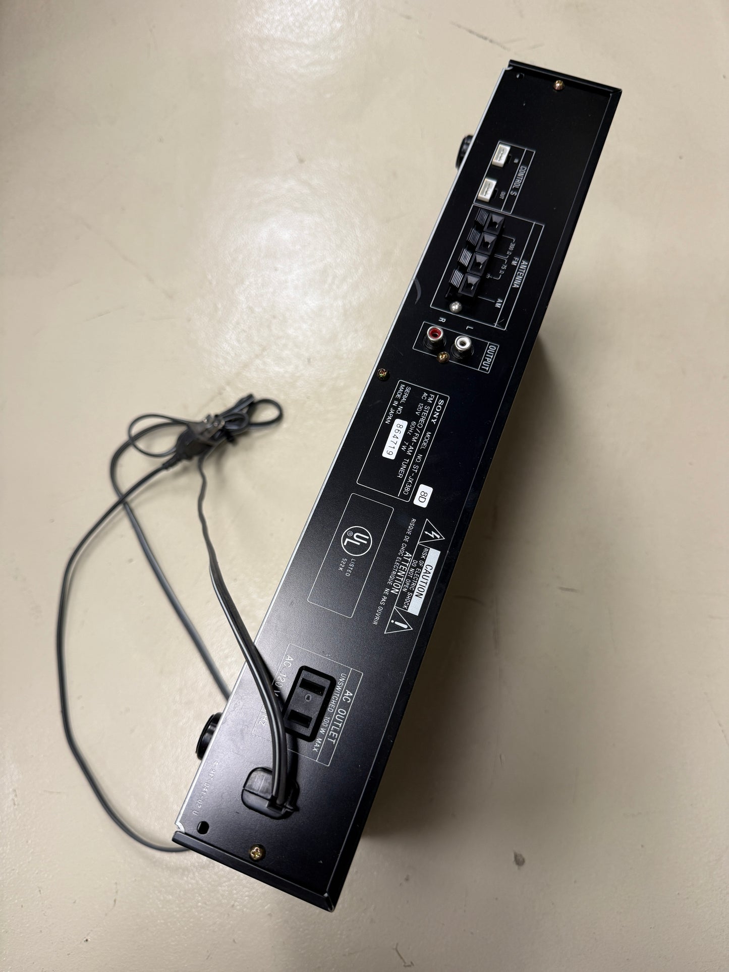 Vintage SONY ST-JX380 FM-AM Stereo Tuner