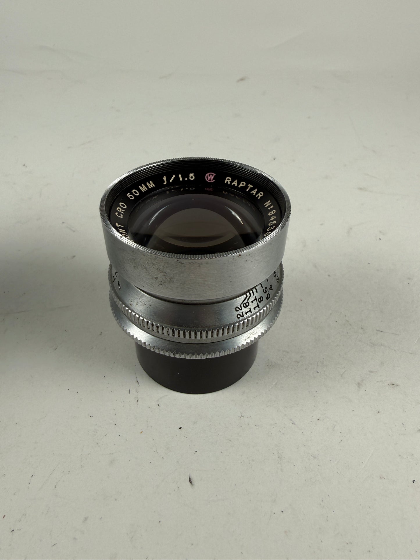 Wollensak Dumont Cro Raptar 50mm f1.5 Lens for Rare