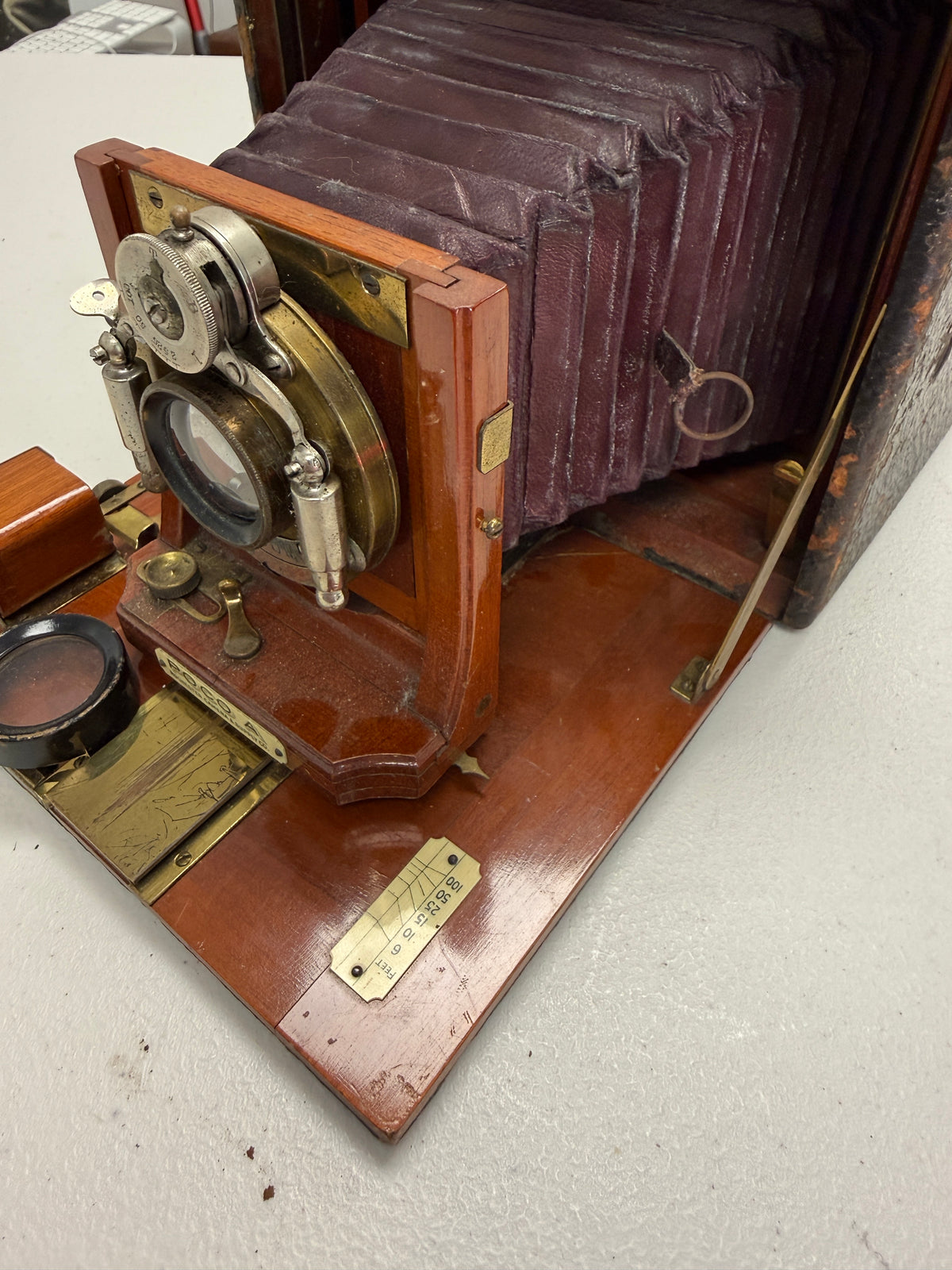 Rochester Camera Co. Poco A 4X5 Folding plate Camera wooden
