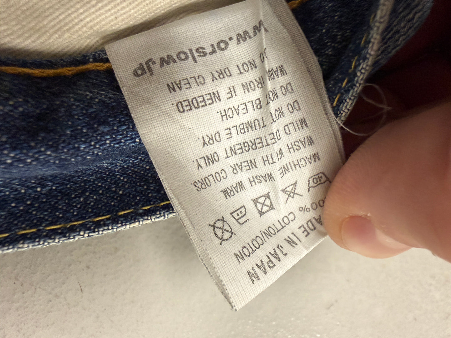 OrSlow Selvedge Denim 107 Jeans Size 3 Japan Medium