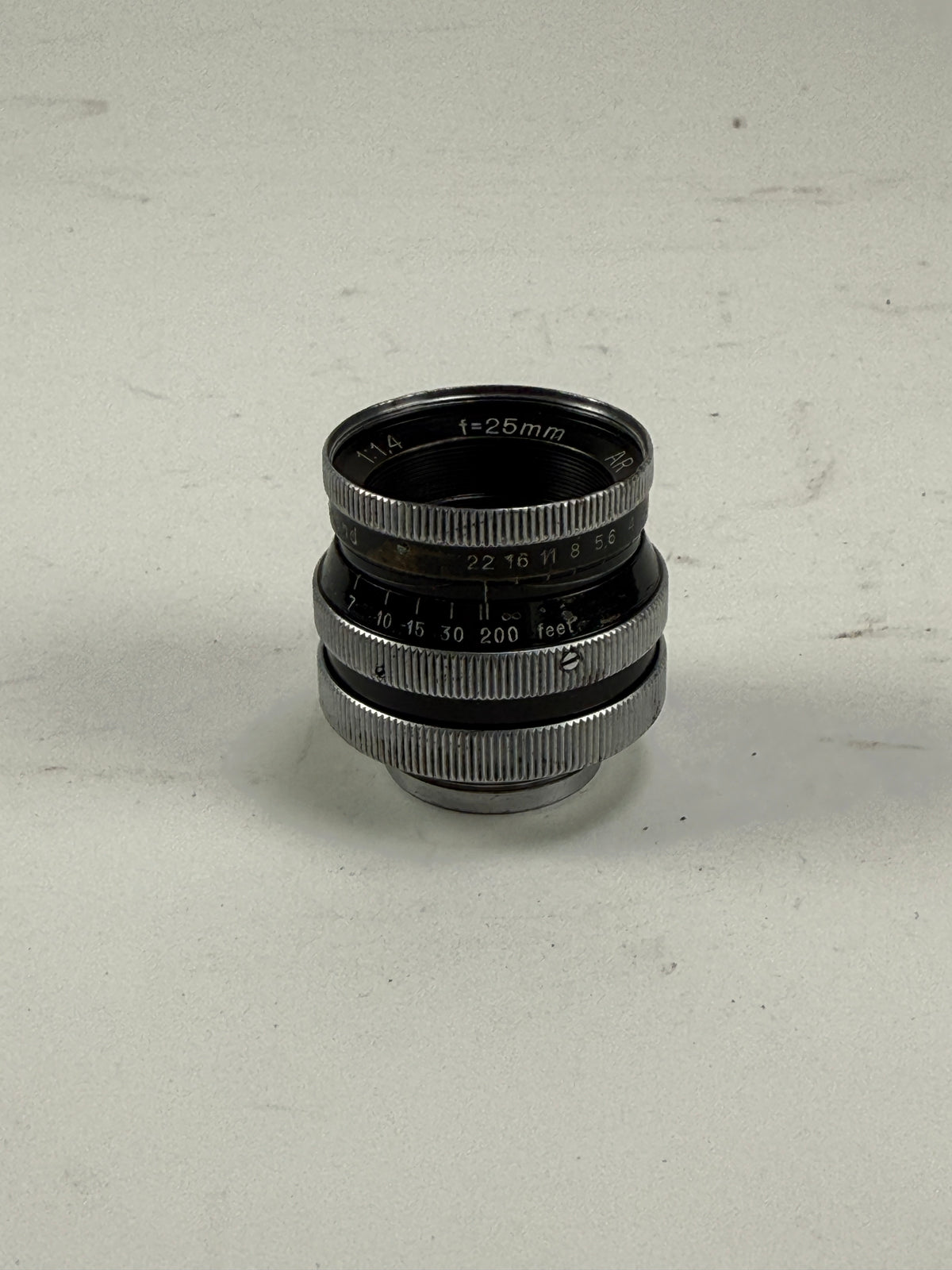 Kern-Paillard SWITAR 25mm f1.4 Lens for Bolex 16mm cinema