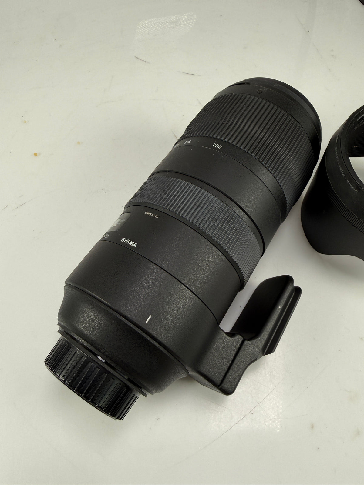 Sigma AF 70-200mm f2.8 DG OS HSM Sports 018 Lens Nikon F