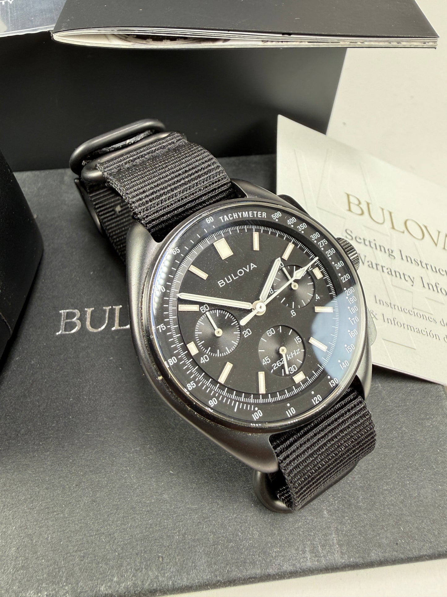 Bulova Apollo 15 July 26th 1971 Men’s Space Special Edition Watch 98A186