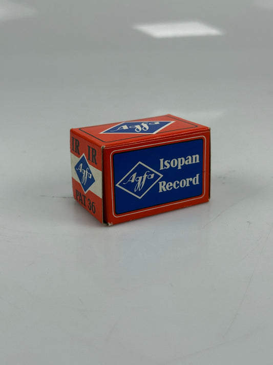 AGFA Isopan Record IR PAT 36 135-36 Panchromatic B&W Film (metal canister)