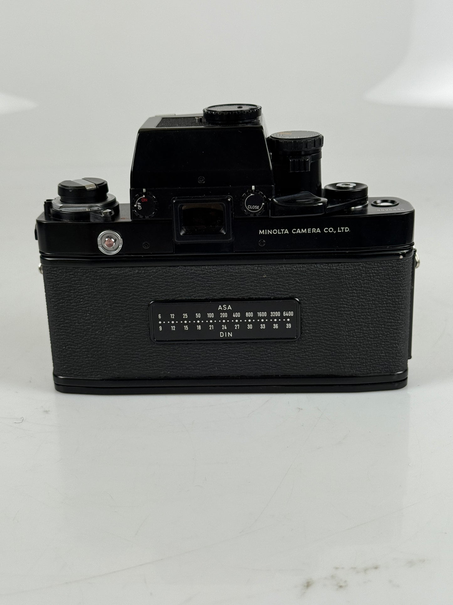 Minolta XK 35mm film Camera body Black w/ AE meter finder