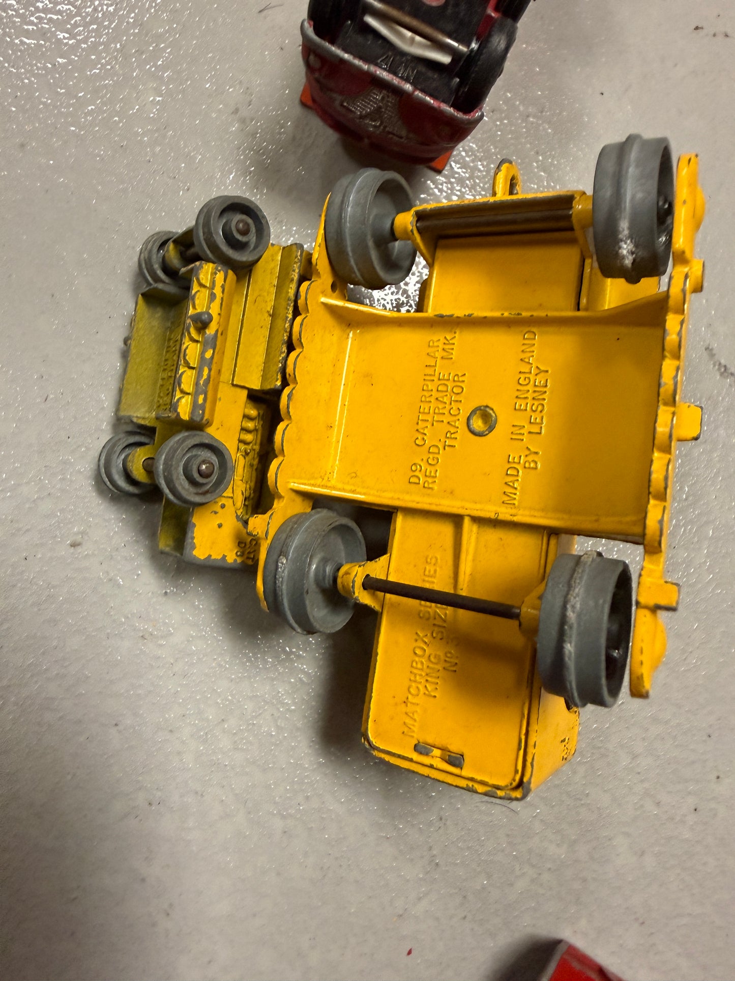 Vintage Lesney Matchbox car lot of 20 construction, work vehicle toys