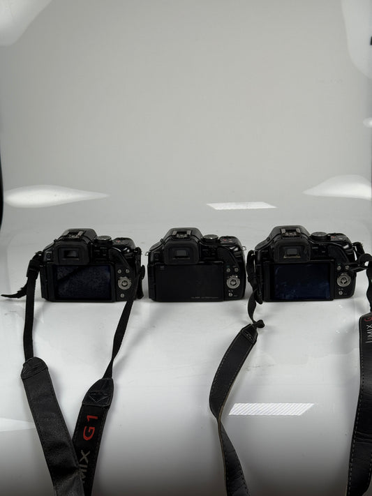 Panasonic Lumix DMC-G5 Mirrorless MFT Digital Camera Body lot of 3