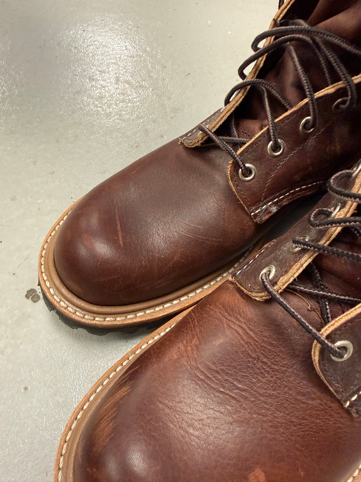 Red Wing Shoes Logger Leather Work Boots Brown Mid-Calf Size 10.5 D Men's