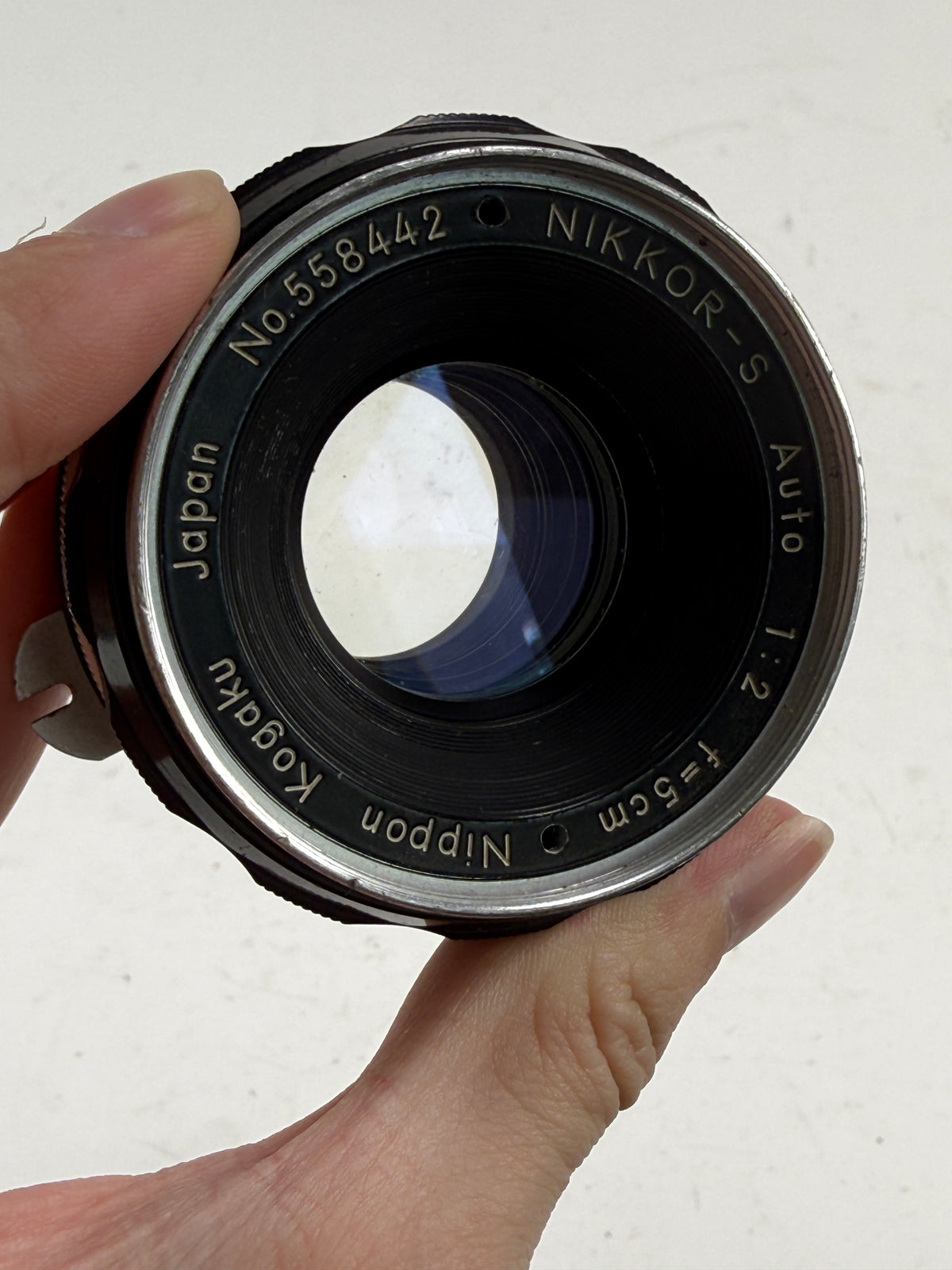 Nikon Nippon Kogaku Nikkor-S Auto PAT PEND 5cm 50mm f2