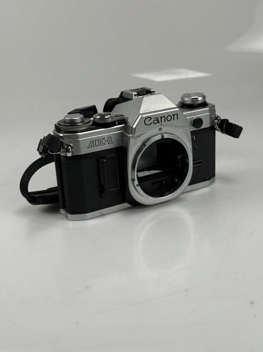 CANON AE-1 chrome SLR 35mm Film Camera body