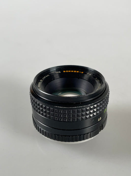 MINOLTA MD Rokkor-X 50mm F1.7 Standard MF Prime lens