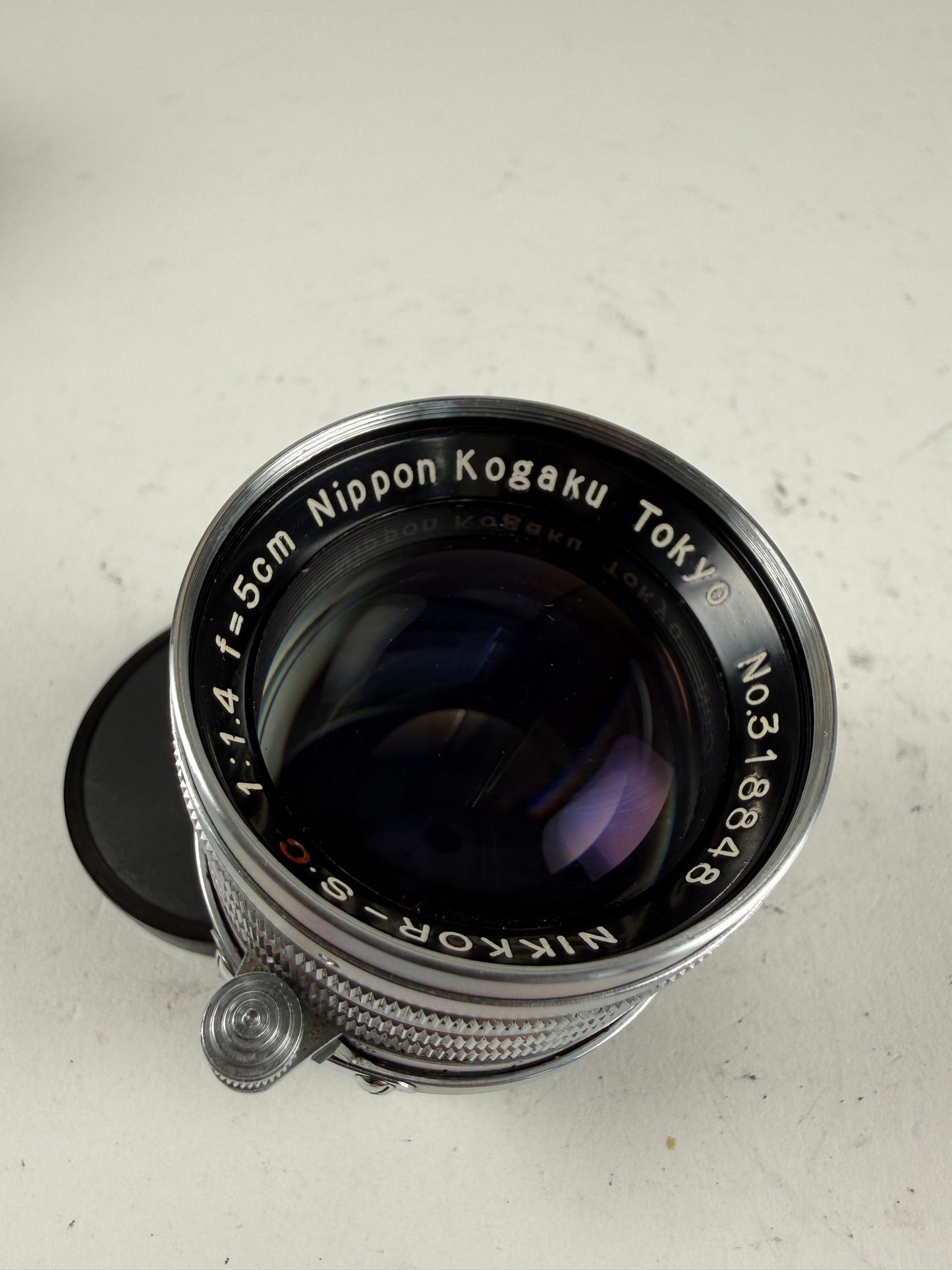 Nikon Nippon Kogaku Tokyo Nikkor-S.C 5cm 50mm f1.4 Lens, LTM L39 M39 Mount