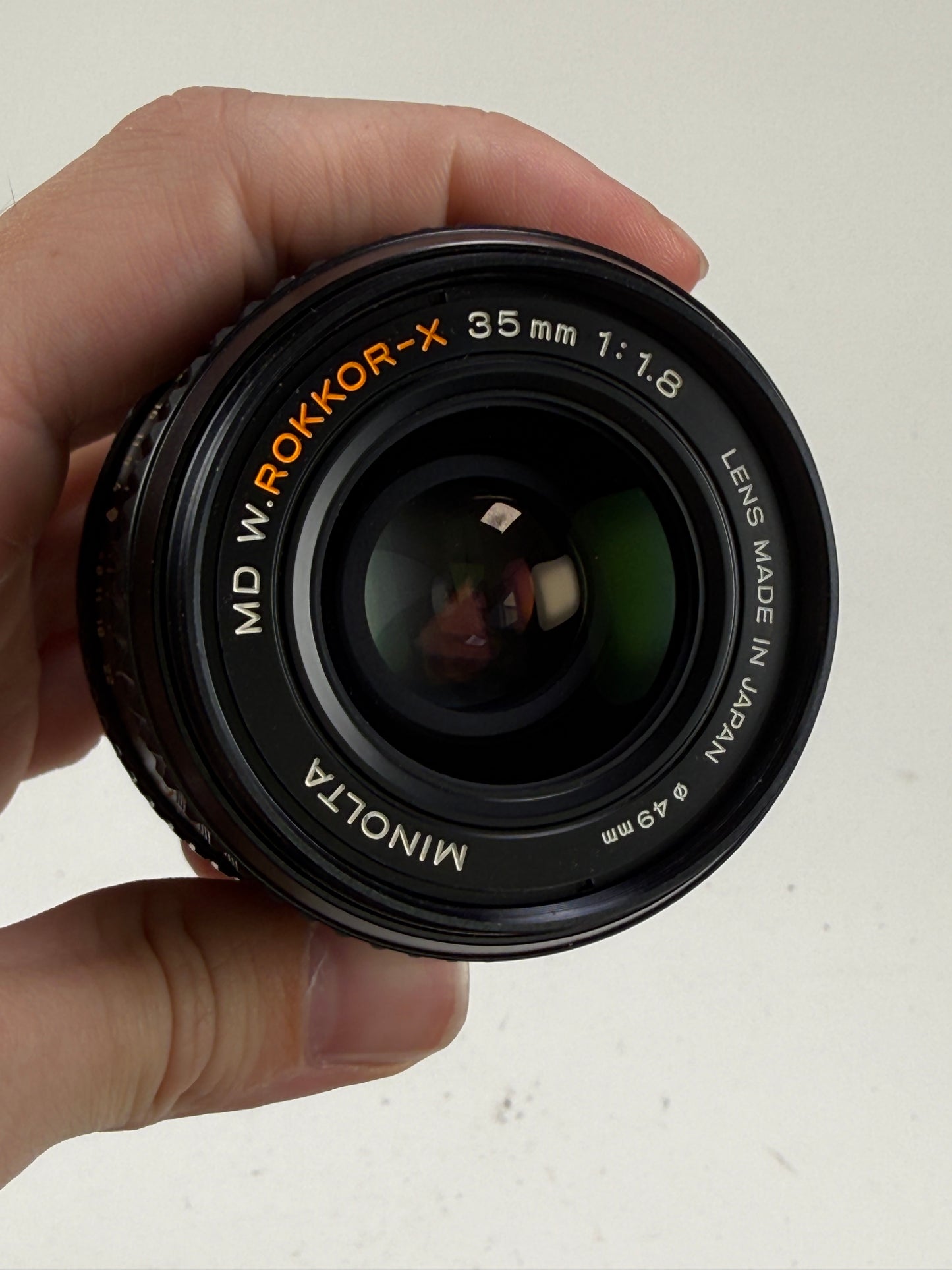 Minolta MD W Rokkor-X 35mm f1.8 Prime lens