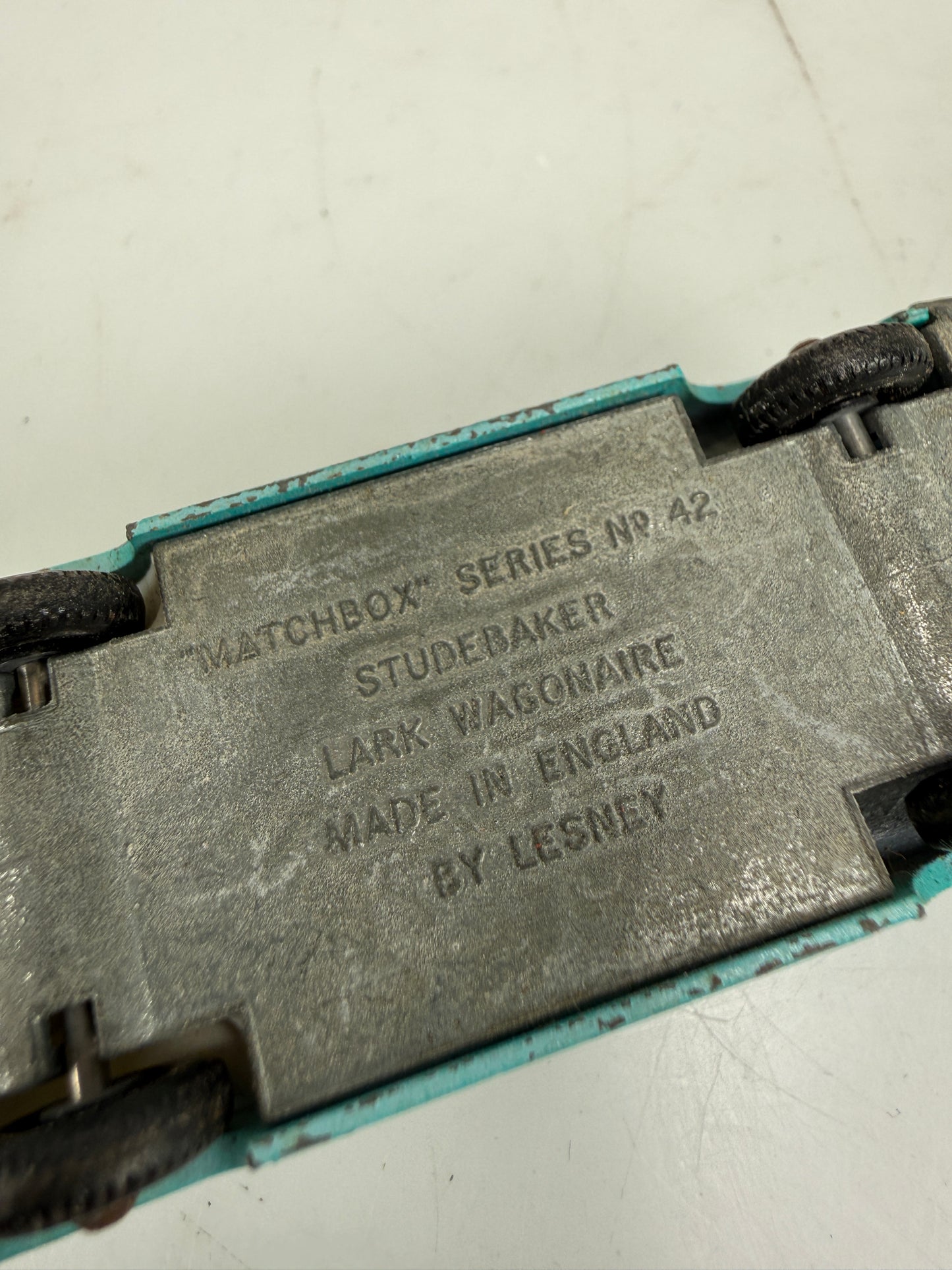 Vintage Lesney Matchbox # 42 Studebaker Lark Wagonaire with Figure