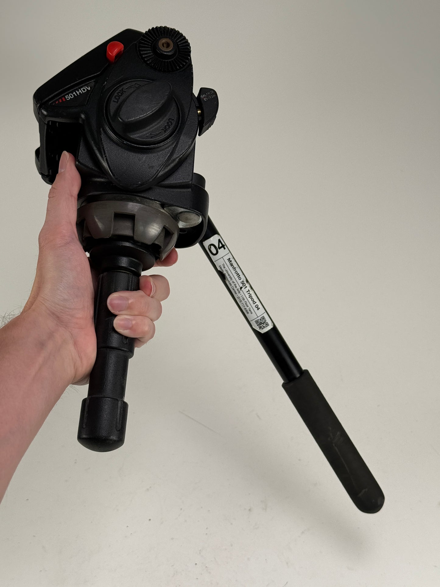 Manfrotto 501HVD Head Fluid Head w/ Handle, QR Plate